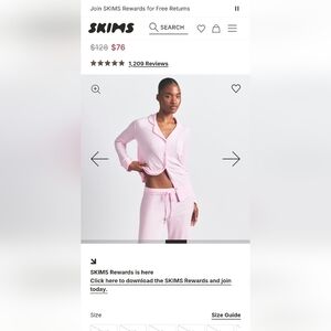 SKIMS Light Pink Cozy Set